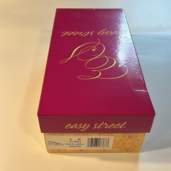 NIB Easy Street Entice Dress Shoe Square Toe Pump Black Size 6 - Picture 8 of 9